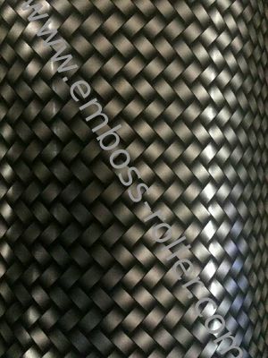 Roller d'acier en relief gravé au laser pour les tissus et le cuir pressés